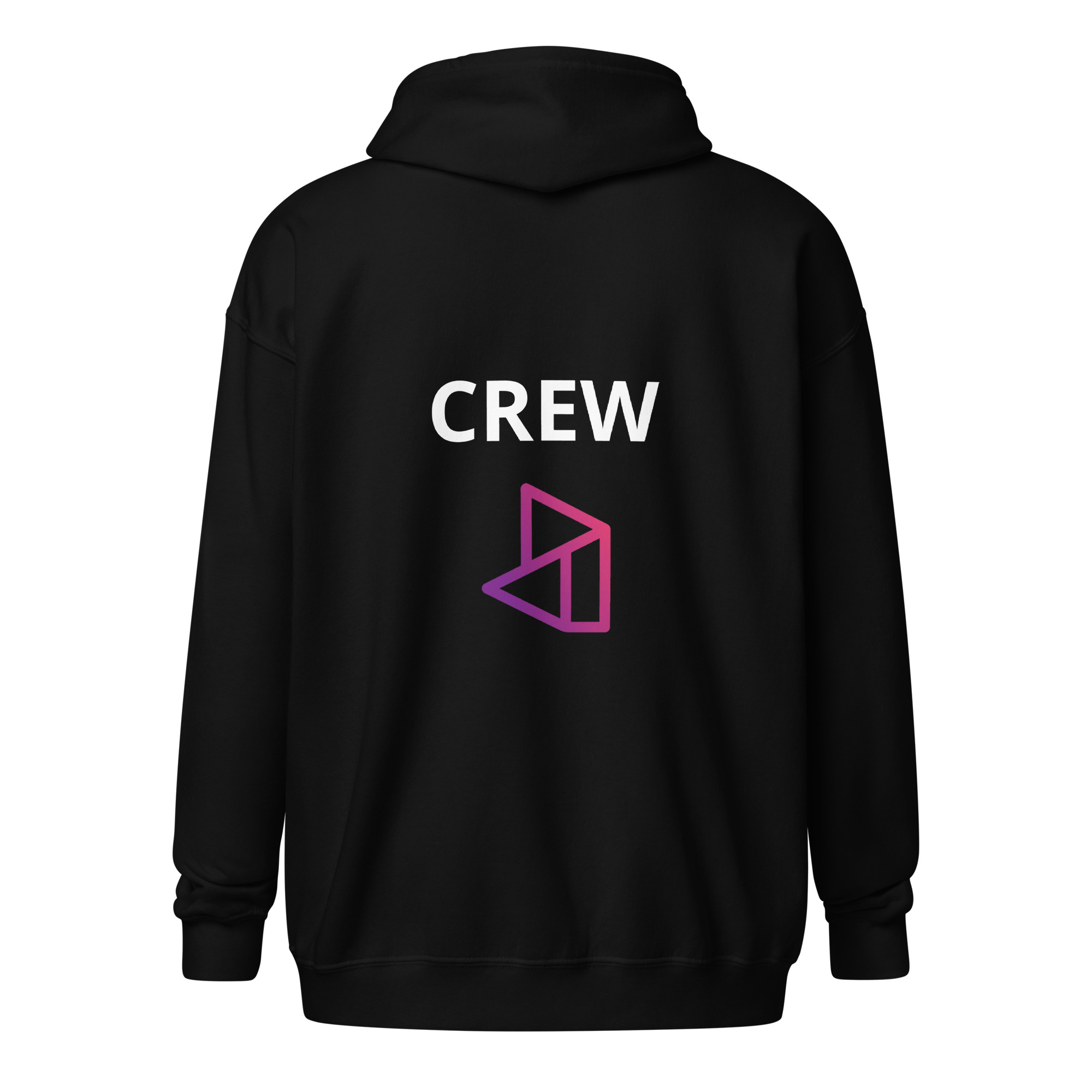 Unisex heavy blend zip hoodie "CREW"